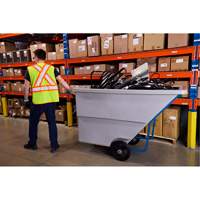 Chariot basculeur en acier, Poly&eacute;thyl&egrave;ne, 1,1 vg³, Capacit&eacute; de charge de 1250 lb Stor-it Systems