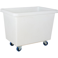 Chariot-caisse en &agrave; parois effil&eacute;es, Poly&eacute;thyl&egrave;ne blanc, 39" lo x 27" la x 31" h, Volume 12 pi³, Capacit&eacute; 600 lb Stor-it Systems