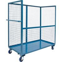 Wire Mesh Stock Truck, Steel, 24" x 55" x 36", 1200 lbs. Capacity Stor-it Systems