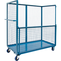 Wire Mesh Stock Truck, Steel, 24" x 55" x 36", 1200 lbs. Capacity Stor-it Systems