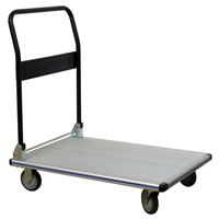 Chariot &agrave; plateforme avec poign&eacute;e pliante, Aluminium, 550 lb, 35-1/2" lo x 24" la, Hauteur 35-1/2" Stor-it Systems