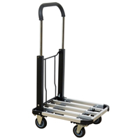 Chariot &agrave; plateforme avec poign&eacute;e pliante, Aluminium, 300 lb, 28" lo x 16" la, Hauteur 37,75" Stor-it Systems