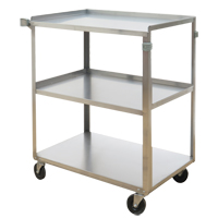 Shelf Carts, 3 Tiers, 17-5/8" W x 33" H x 27-1/8" D, 300 lbs. Capacity MO251 | Stor-it Systems