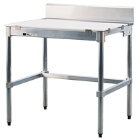 Poly-Top Workbench, 36" W x 24" D x 35-1/2" H, 2000 lbs. Capacity MO499 | Stor-it Systems