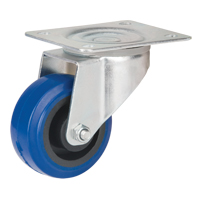 Blue Caster, Swivel, 3" (76 mm), Rubber, 285 lbs. (129 kg.) MO511 | Stor-it Systems