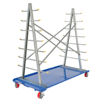 A-Frame Bar & Pipe Cart, Steel, 36-3/4" W x 73-3/4" D x 72-1/2" H, 2000 lbs. Capacity MO514 | Stor-it Systems