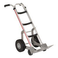 Self-Stabilizing Hand Truck, Dual Handle, Aluminum, 55'' Height, 500 lbs. Capacity MO528 | Stor-it Systems