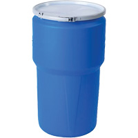 Nestable Polyethylene Drum, 14 US gal (11.7 imp. gal.), Open Top, Blue MO768 | Stor-it Systems