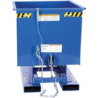 Conteneur autobasculeur, Acier, 1/2 vg³, Bleu Stor-it Systems