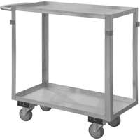 Industrial Grade Shelf Cart, 2 Tiers, 16-3/4" W x 34" H x 36-7/16" D, 600 lbs. Capacity MO984 | Stor-it Systems