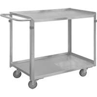Industrial Grade Shelf Cart, 2 Tiers, 16-3/4" W x 34" H x 36-7/16" D, 600 lbs. Capacity MO985 | Stor-it Systems