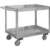 Industrial Grade Shelf Cart, 2 Tiers, 18-1/8" W x 35" H x 36" D, 1200 lbs. Capacity MO992 | Stor-it Systems