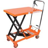 Hydraulic Scissor Lift Table, 27-1/2" L x 17-3/4" W, Steel, 330 lbs. Capacity MP005 | Stor-it Systems