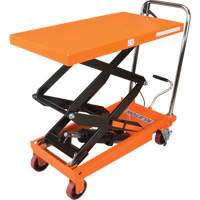 Hydraulic Scissor Lift Table, 35-3/4" L x 19-3/4" W, Steel, 770 lbs. Capacity MP007 | Stor-it Systems