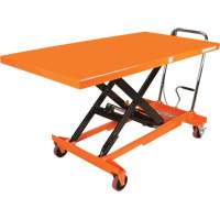Hydraulic Scissor Lift Table, 63" L x 31-1/2" W, Steel, 1100 lbs. Capacity MP009 | Stor-it Systems