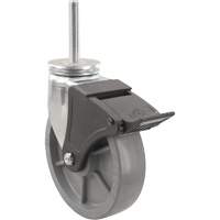 Emaxx™ Envirothane™ Caster, Swivel with Brake, 4" (101.6 mm) Dia., 1000 lbs. (453.6 kg.) Capacity MP051 | Stor-it Systems