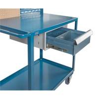 Mobile Service Cart, 2 Tiers, 24" W x 57" H x 40" D, 1200 lbs. Capacity MP085 | Stor-it Systems
