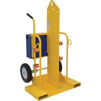 Welding Cylinder Torch Cart, Foam-Filled Wheels, 24" W x 19-1/2" L Base, 500 lbs. MP114 | Stor-it Systems