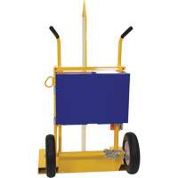 Welding Cylinder Torch Cart, Foam-Filled Wheels, 24" W x 19-1/2" L Base, 500 lbs. MP114 | Stor-it Systems