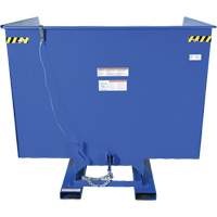 Conteneur autobasculeur, Acier, 4 vg³, Bleu Stor-it Systems