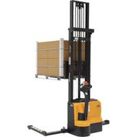Double Mast Stacker, Electric Operated, 2200 lbs. Capacity, 150" Max Lift MP141 | Stor-it Systems