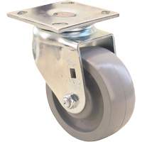 Max9™ Caster, Swivel, 5" (127 mm), Envirothane™ Grey-WOW, 1000 lbs. (453.6 kg.) MP170 | Stor-it Systems