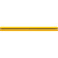 SlowStop<sup>®</sup> FlexRail Guard Rail, Polycarbonate, 157-1/2" L x 13-3/4" H, Yellow MP188 | Stor-it Systems