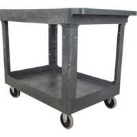 Utility Service Cart, 2 Tiers, 24-5/8" x 32-1/2" x 40", 550 lbs. Capacity Stor-it Systems