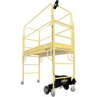 Motorized System for Climb-N-Go Scaffolding Stor-it Systems