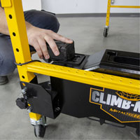 Motorized System for Climb-N-Go Scaffolding Stor-it Systems