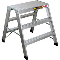 Portable Work-Stand Saw Horse, Aluminum Frame, 12-1/4" D x 36" H Stor-it Systems
