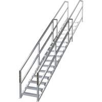 SmartStairs™ 11-16 Steps Modular Construction Stair System, 120" H x MP921 | Stor-it Systems