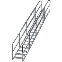 SmartStairs™ 17-21 Steps Modular Construction Stair System, 157-1/2" H x MP922 | Stor-it Systems