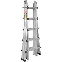 Telescoping Multi-Position Ladder, Aluminum, 300 lbs., CSA Grade 1A Stor-it Systems