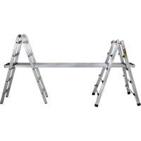 Telescoping Multi-Position Ladder, Aluminum, 300 lbs., CSA Grade 1A MP924 | Stor-it Systems