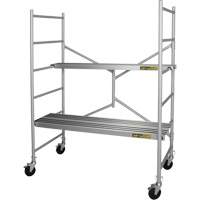 Portable Alu Series Scaffold, Aluminum Frame, 29" D x 72" H Stor-it Systems
