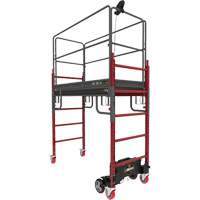 Complete Motorized Buildman 6' Baker Scaffold Kit, 31" D x 118-3/4" H Stor-it Systems