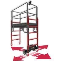 Complete Motorized Buildman 6' Baker Scaffold Kit, 31" D x 118-3/4" H Stor-it Systems
