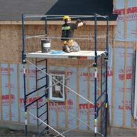 Complete Scaffold Tower with Casters, 69-1/2" D x 178" H Stor-it Systems