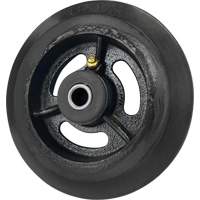Mold-On Rubber Wheel, 6'' (152 mm) Dia. x 1-1/2" (38 mm) W, 450 lbs. (204 kg.) Capacity Stor-it Systems