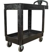 Utility Cart, 2 Tiers, 17-1/8" x 33-1/2" x 37-5/8", 550 lbs. Capacity Stor-it Systems