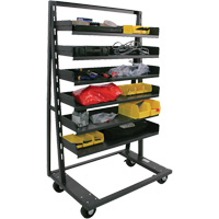 Single-Sided Heavy Duty A-Frame Cart with 6 Trays, 38" x 25" x 63", 2500 lbs. Capacity Stor-it Systems