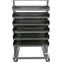 Double-Sided Heavy Duty A-Frame Cart with 12 Trays, 38" x 30" x 63", 2500 lbs. Capacity Stor-it Systems