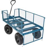 Wagon with Drop Sides, 24" W x 48" L, 800 lbs. Capacity Stor-it Systems