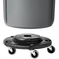 Brute<sup>®</sup> Dolly, Polyethylene, Black, Fits: 20 - 55 US Gal. NA704 | Stor-it Systems