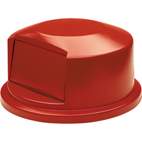 Round Brute&reg; Tops, Dome Lid, Plastic/Polyethylene, Fits Container Size: 24" Dia. Stor-it Systems
