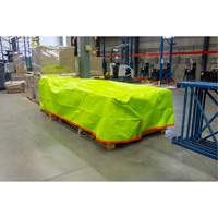 High-Visibility Heavy-Duty Woven Tarp, Polyethylene, Green/Orange, 16' x 20' x 12 mils Stor-it Systems