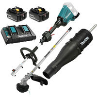 LXT 5.0 Ah Brushless Split Shaft Power Unit Kit with EM405MP Line Trimmer, Battery Powered, 36 V Stor-it Systems