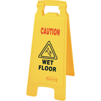 "Wet Floor" Safety Signs, English with Pictogram Stor-it Systems