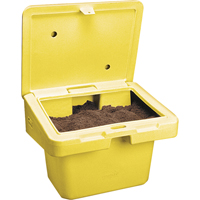 Salt Sand Container SOS™, With Hasp, 42" x 29" x 30", 11 cu. Ft., Yellow ND702 | Stor-it Systems